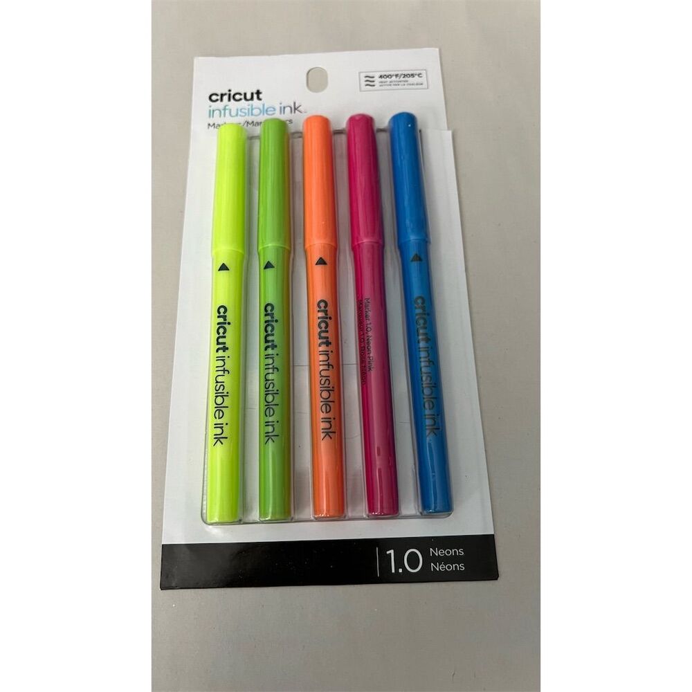 Cricut Infusible Ink Pens Neon Fine-Point Markers 5 Count DIY